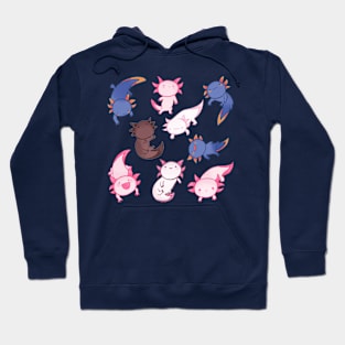 Cute axolotls pack Hoodie